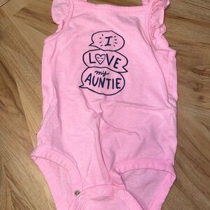 Carter's Pink 'I Love My Auntie' One Piece
